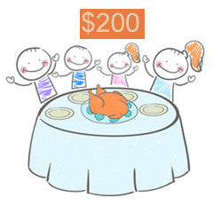 Help feed a family for $200